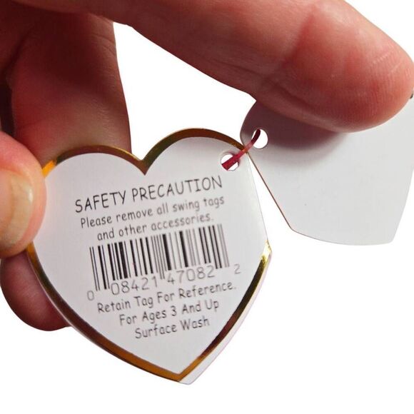 Ty Beanie Baby Candy Canes Red Bear Christmas 2007 with tags - Picture 7 of 8